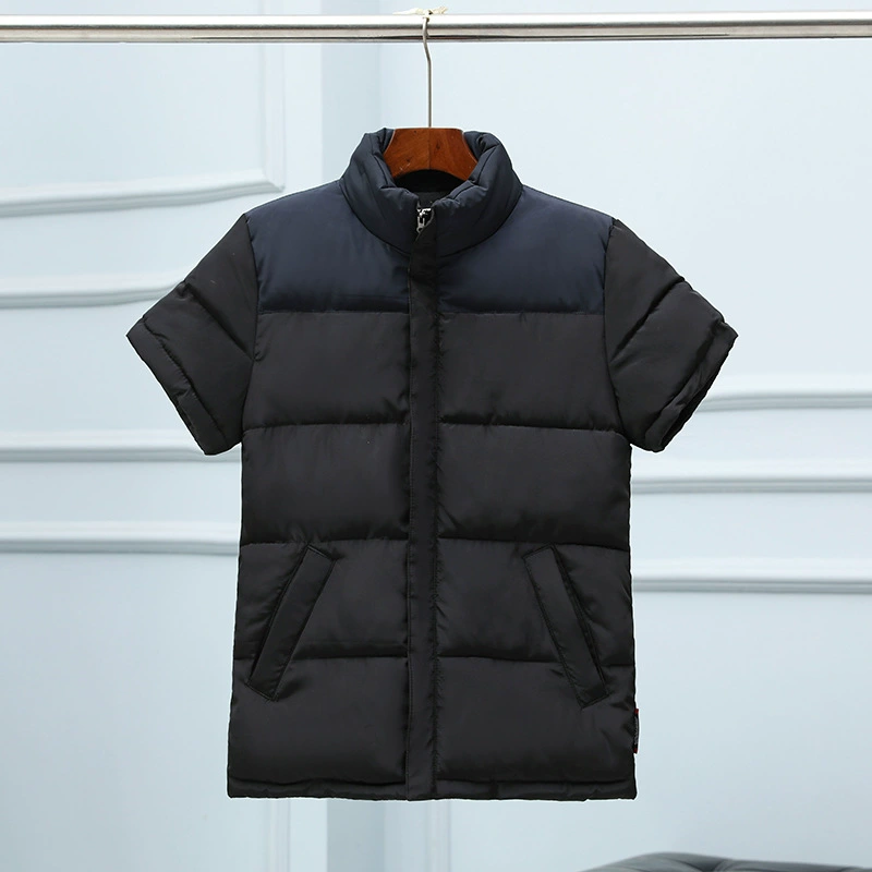 Пуховик с пухом, зимняя шапка, с коротким рукавом, плюс sizes