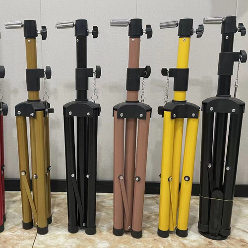 PVC Headwear Bracket, Foldable Tripod Stand, Mannequin Head, Display Prop, Fashion Tool