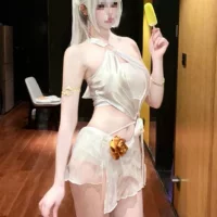 В наличии Купальник Everlasting Season Yingying Midsummer White Sun Косплей Костюм для всего тела Игровая версия.