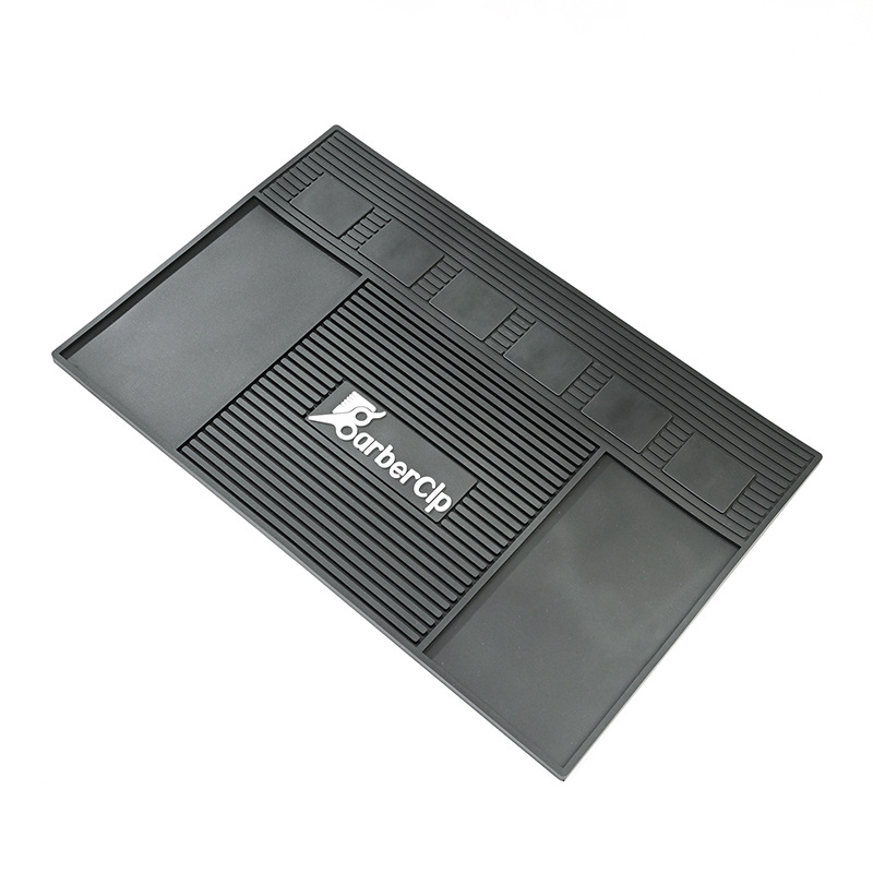 Alfombrilla magnética para peluquería en stock, alfombrilla de almacenamiento de herramientas de peluquería, PVC con imanes fuertes, alfombrilla antideslizante para cortapelos, alfombrilla de aislamiento térmico para peluquería
