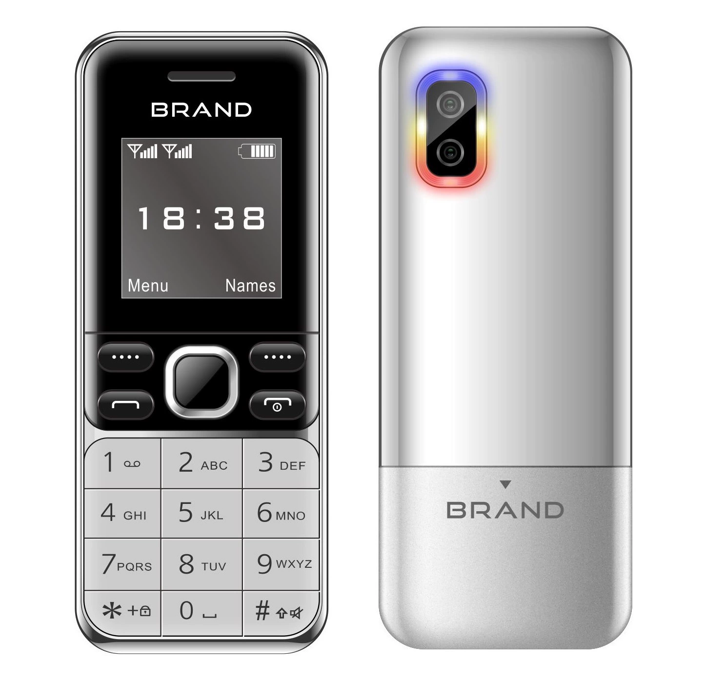MaFam BM333 кнопочный телефон для пожилых с Bluetooth и MP3-плеером чёрный синий красный золотой