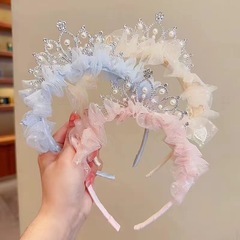 お姫様の頭飾りの子供の王冠のカチューシャの女の子の超仙の糸のカチューシャの赤ちゃんの髪のカチューシャは髪飾りを締めません。