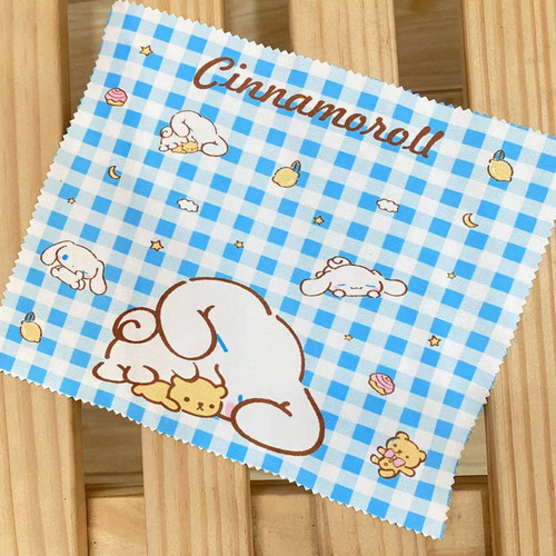 Melody Cinnamon Dog Kurumi Glasses Cloth Cartoon Glasses Lens Cleaning Cloth Mobile Phone Screen Camera Wiping Cloth New