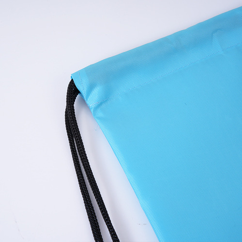 Ready-to-ship custom 210D polyester drawstring bag portable rope bag marathon sports event customized drawstring bag