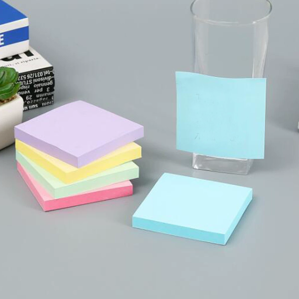 Macaron Light Color Post-It Notes Разрывные простые заметки Многоцветный блокнот для смешивания и сопоставления сообщений Трансграничные взрывы Канцелярские товары
