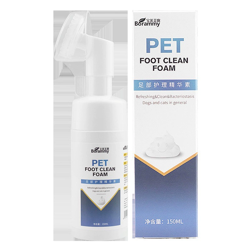 Чистка лап домашних животных Одноразовая пена Мойка лапок кошек Артефакт Уход за лапами собак Чистка подошвы лапы собаки