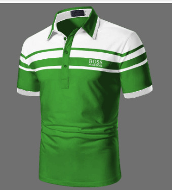 2024 nuevo Aliexpress transfronterizo verano delgado casual de manga corta cremallera estriada solapa camiseta camiseta polo