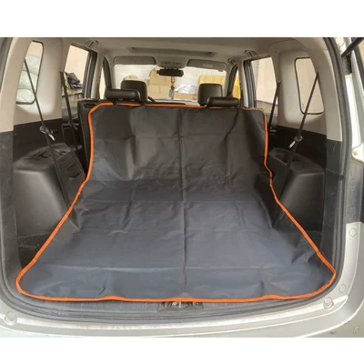 mat car trunk mat, Trunk Mat - orange-edging-strip-110140cm