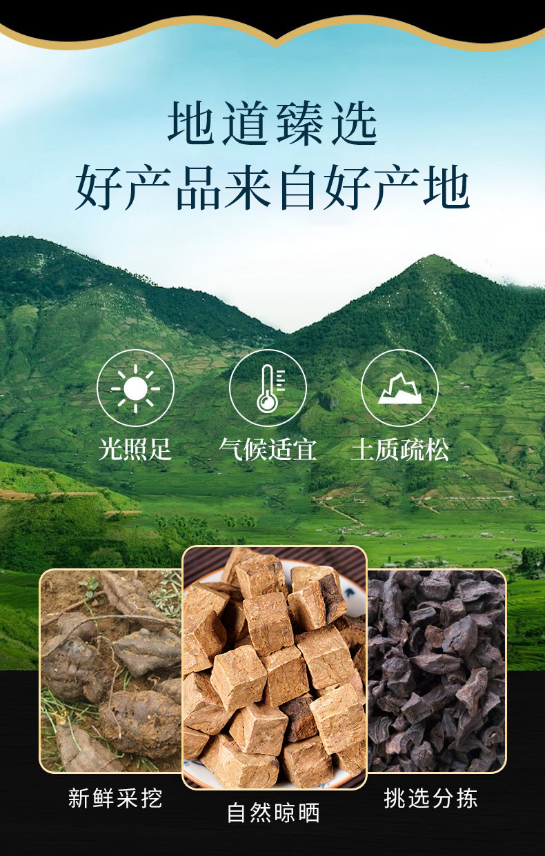 He Shou Wu Slices (Polygonum multiflorum) — Prepared & Raw Dried Root for Tea, Congee & Soup overview