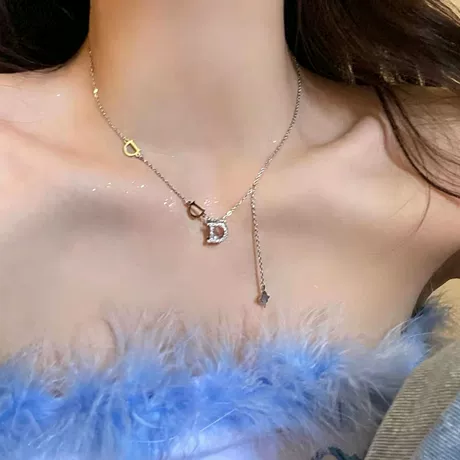 轻奢小众流苏链条卫衣项链女ins潮嘻哈设计感简约气质锁骨链配饰