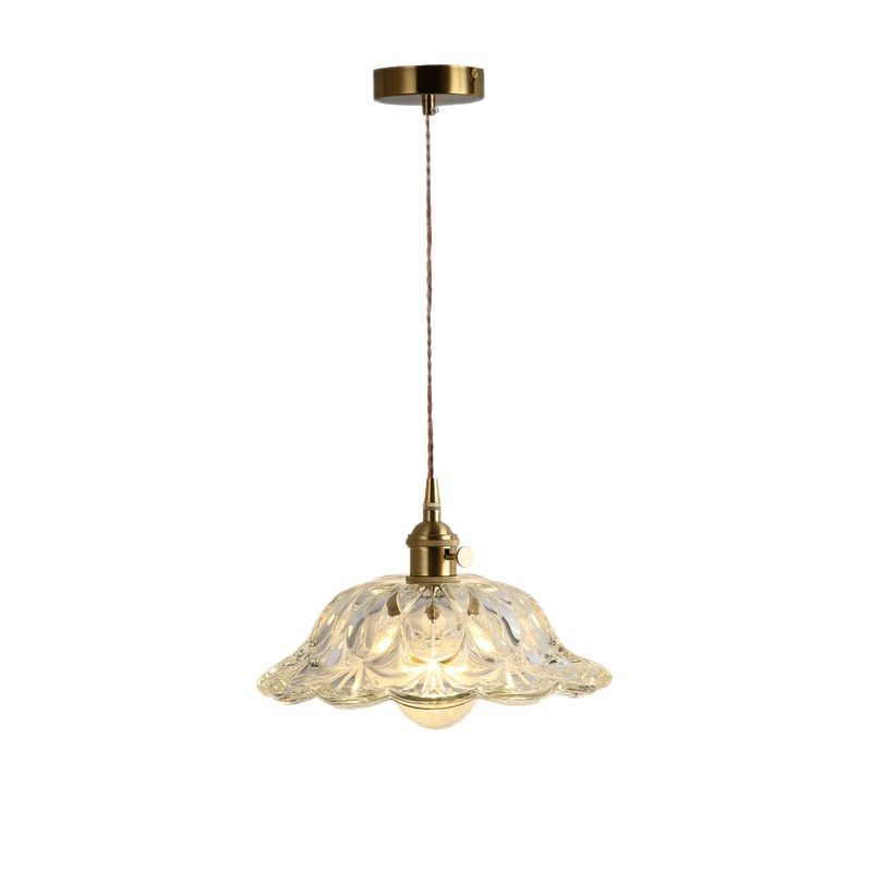 Mesita de noche de estilo japonés escandinavo, restaurante, dormitorio simple, bar, B & B, pasillo, cafetería, candelabro pequeño de cristal de nogal