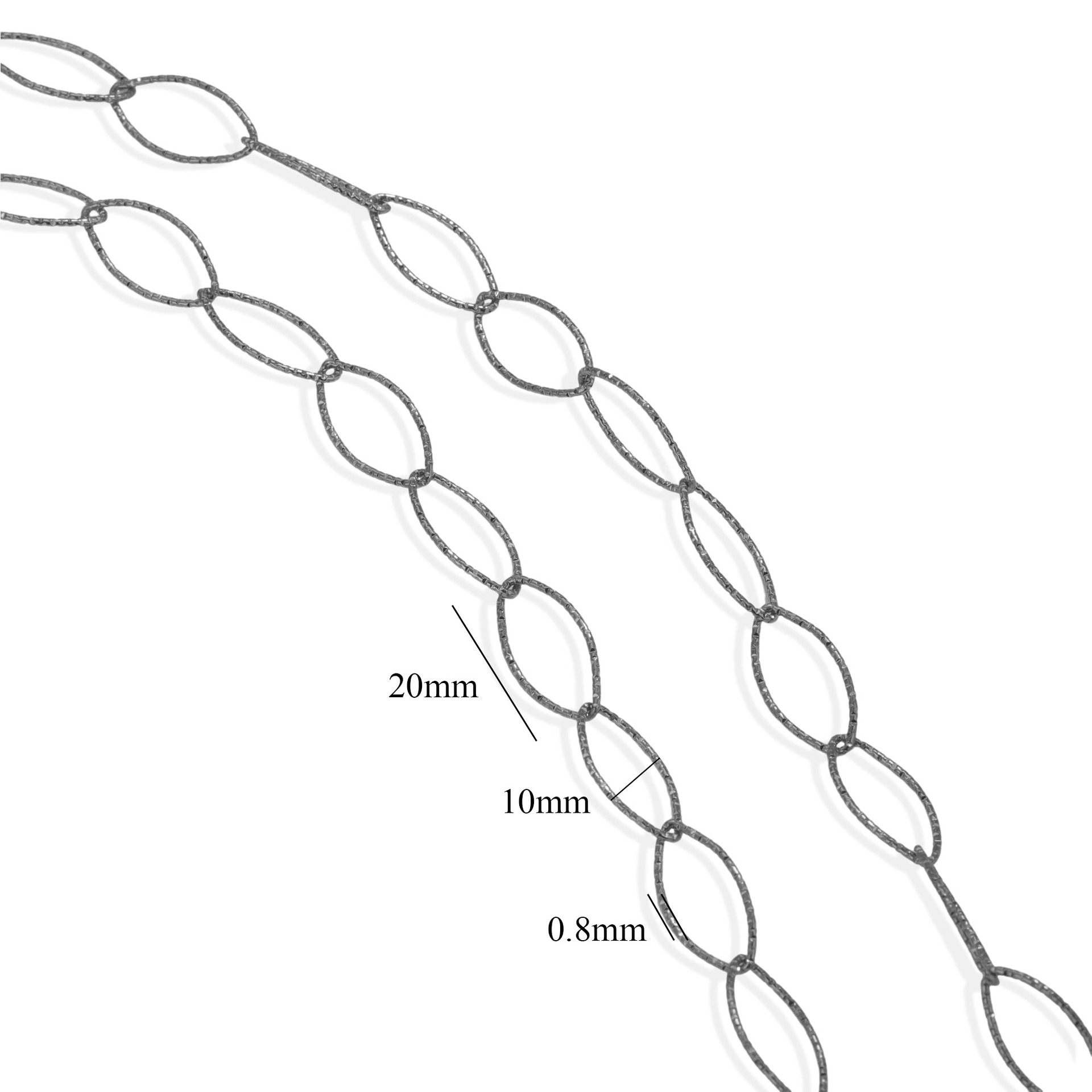 Europa y los Estados Unidos transfronterizos simple gran cadena chapado 18K oro real coreano cadena hecha a mano diy joyería accesorios collar pulsera