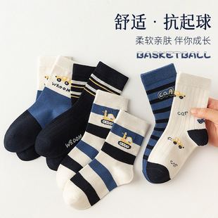 [New] children's socks boys socks spring and autumn and winter boys baby socks Korean simple cartoon