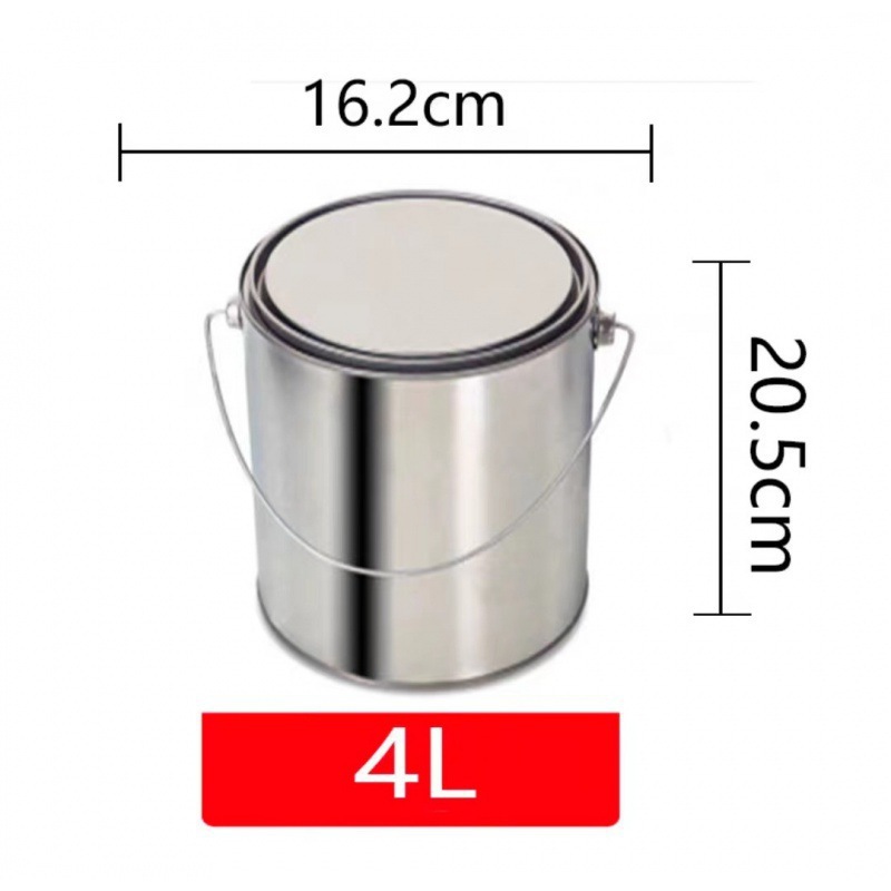 沥青取样桶留样铁罐手提油漆桶带盖铁桶分装密封罐子铁皮桶圆桶