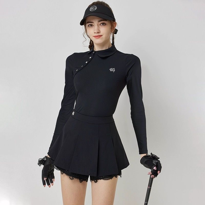 2025 New Golf Women's Clothing Summer Short-Sleeved T-Shirt Short Skirt Suit Quick-Drying Breathable Golf Classy Korean