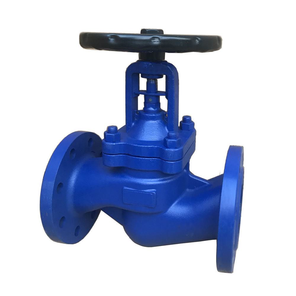 德标波纹管DN15单向截止阀 铸铁WJ41H硬密封手动截止阀