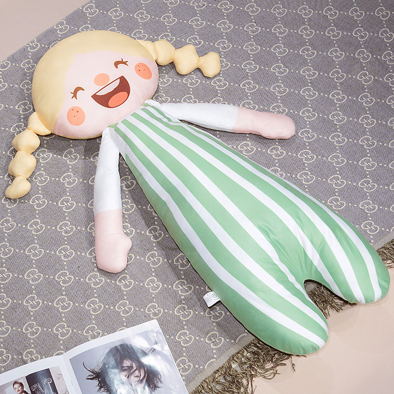 Almohada Larga de Acompañamiento para Dormir de Poliéster Desmontable Lavable para Niños image 7