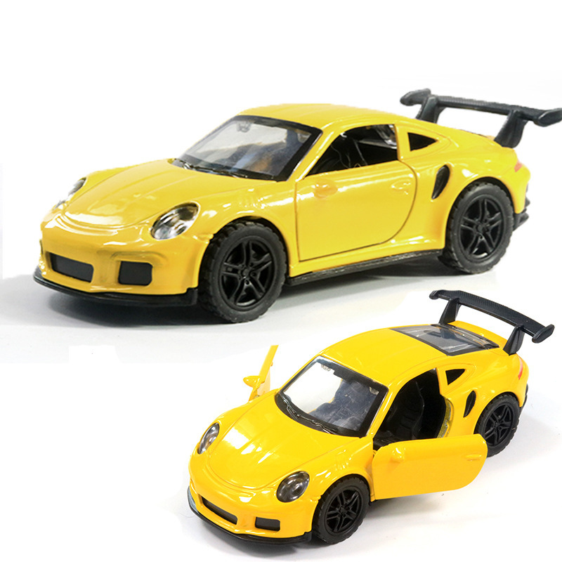 Return fuerza a granel aleación modelo de coche puerta abierta coche de juguete para niños niño decoración de pastel al por mayor