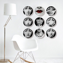 意大利人脸挂盘陶瓷欧式壁饰盘子客厅样板房墙面装饰艺术挂件摆件