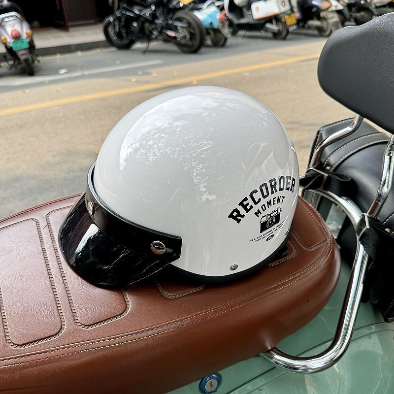 Retro Motorcycle Electric Vehicle Helmet 3C Certified Men Women Safety Helmet
