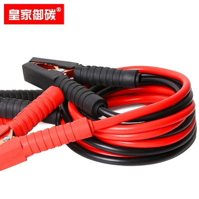 Jumper Cables Pure Copper Connection, Car on the line of fire