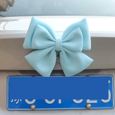 Accessories Car Tail Ornaments – Car ornaments - light-blue-oversized-bow-with-snap-buckle