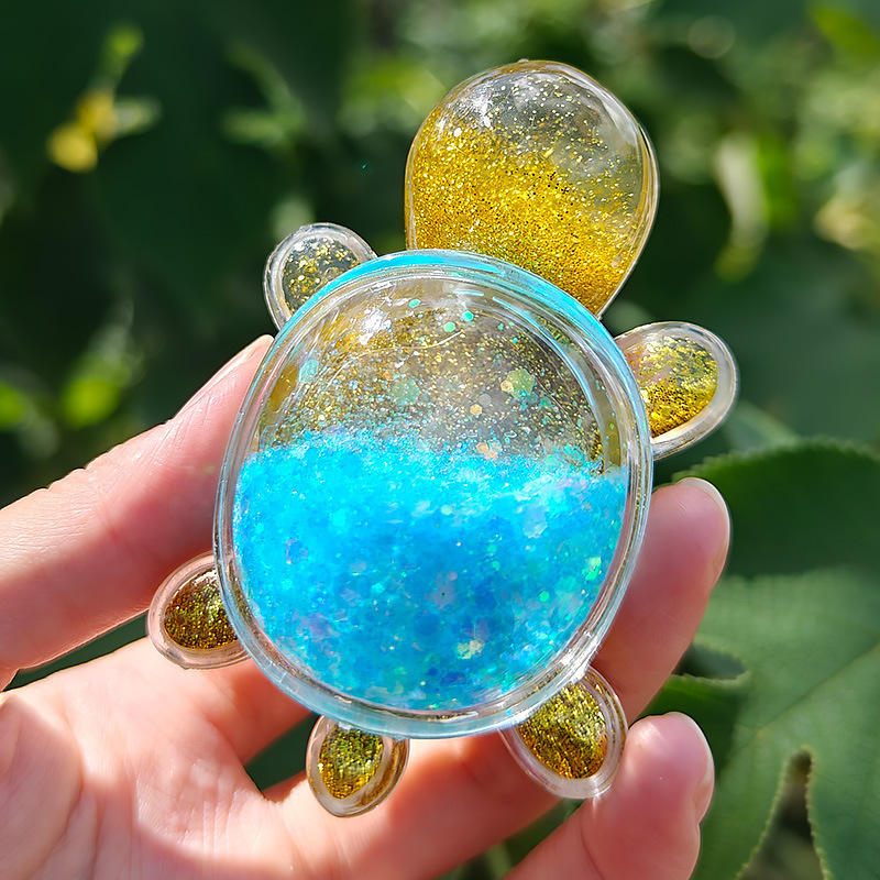 더블 레이어 유사 거북이-라이트 블루