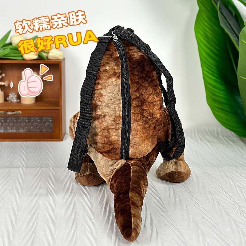 Peluche de dinosaurio explosivo transfronterizo, mochila Tyrannosaurus Rex, linda muñeca, regalo de cumpleaños, linda muñeca