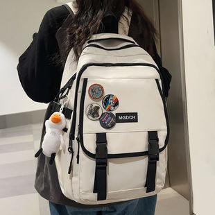 Durable Large-Capacity Boys' Backpack Junior High School Student High School Computer Bag College Student Primary School Student Bag Ins Backpack