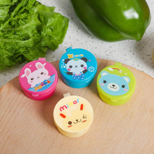 Mini cartoon portable sauce bottle lunch box with Japanese salad dressing ketchup refill bottle plastic squeeze sauce bottle