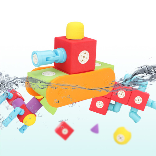 Wanlehui EVA large particle magnetic building blocks infant and toddler educational magnetic suction assembled bulk parts foam toys