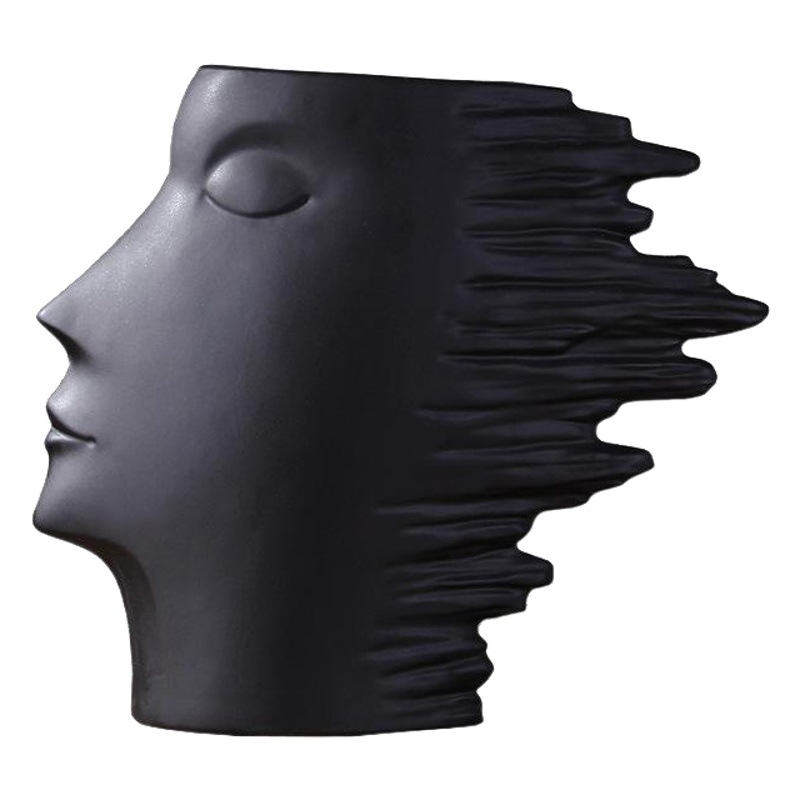 Nórdico simple accesorios para el hogar blanco y negro mate americano Avatar Sala decoración artesanía creativa decoraciones suaves