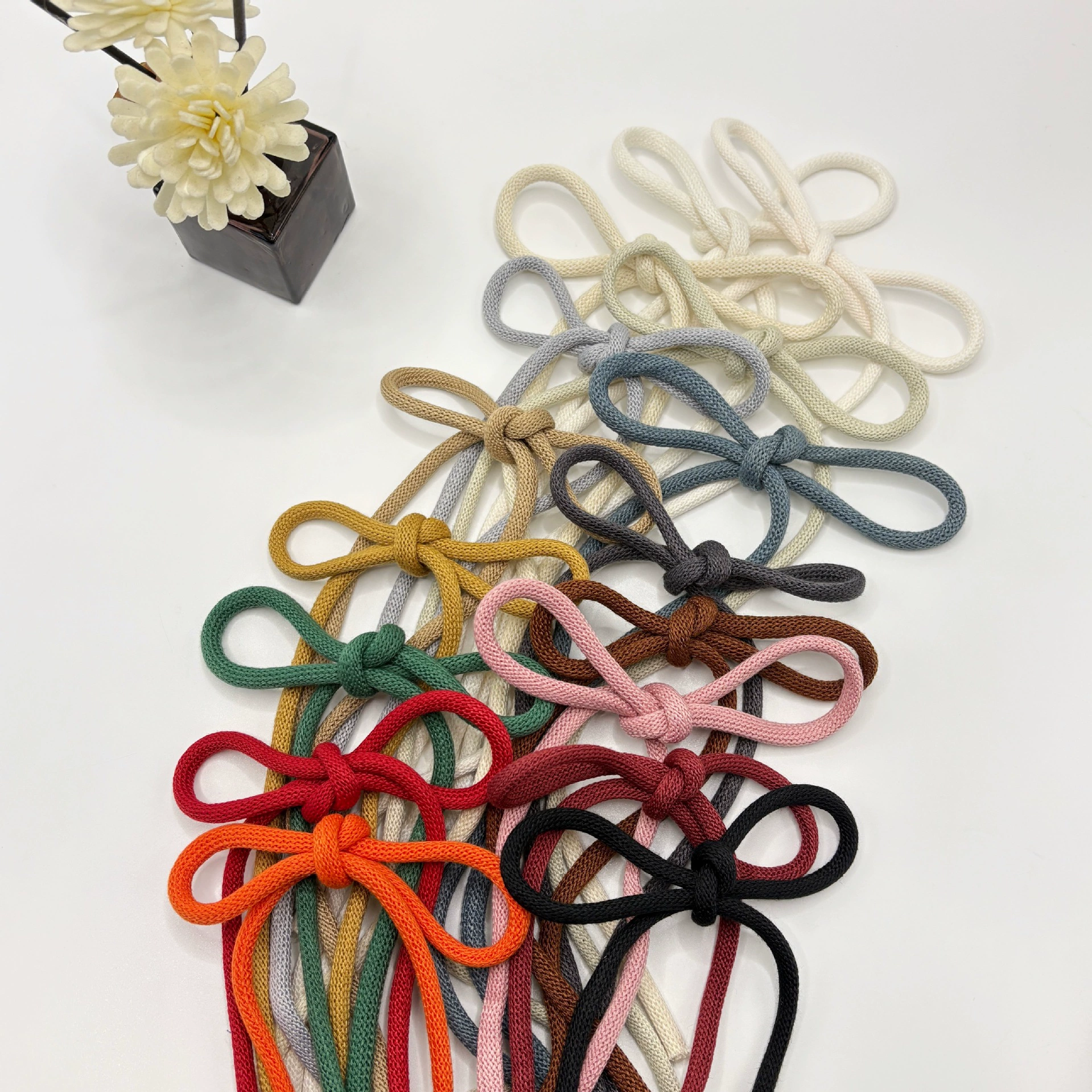 Фабрика прямой 12-контактный круглый Хлопковый вязаный крючком шнурки Одежда Пояс Веревка шляпа веревка лента аксессуары Пояс Гуанчжоу