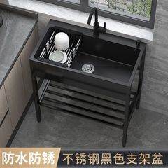 不锈钢水槽单槽厨房出租房支架洗碗池洗菜池不锈钢支架水槽洗手池