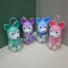 卡通狐狸瓶美妆蛋1+2植绒定妆散粉扑+5迷你粉扑套装组合柔肤