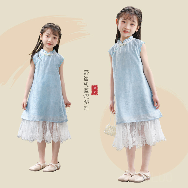Children's summer cheongsam