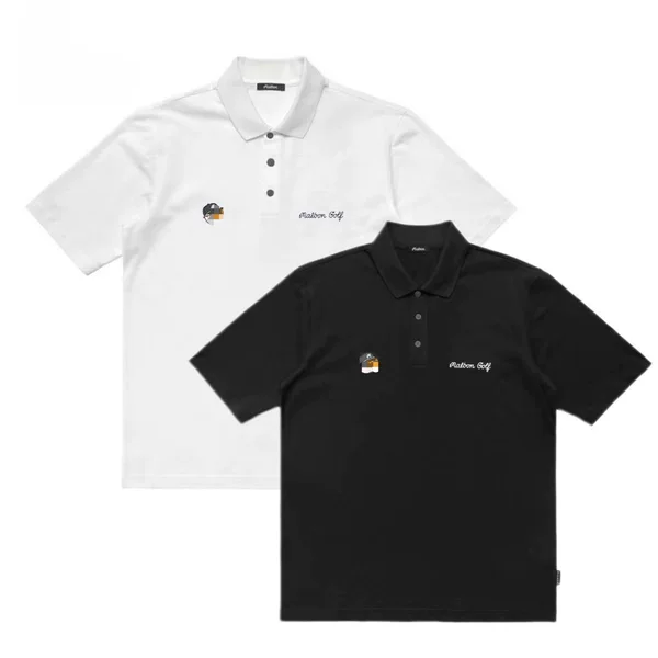 Printed Summer New Korean MALBON Golf Collared Sports Casual Polo Short Sleeve Quick-Dry