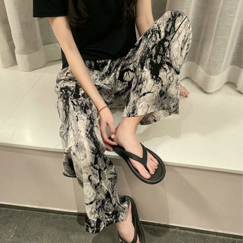 [5 días de preventa] [Pantalones de seda de algodón] Pantalones de pijama de seda de algodón para mujer