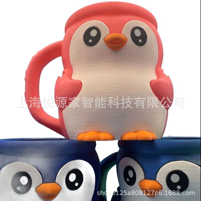 アマゾンPebbles the Penguin Ice Pint Holerペンギンアイスクリームカップ脱カップ|undefined