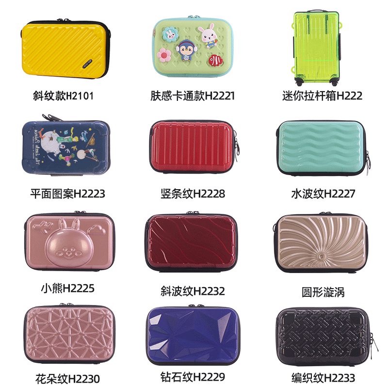 Bolsa de cosméticos de mano de dibujos animados epoxi logo bolsa de hombro portátil para niños PC bolsa de cosméticos bolsa de almacenamiento de viaje al por mayor