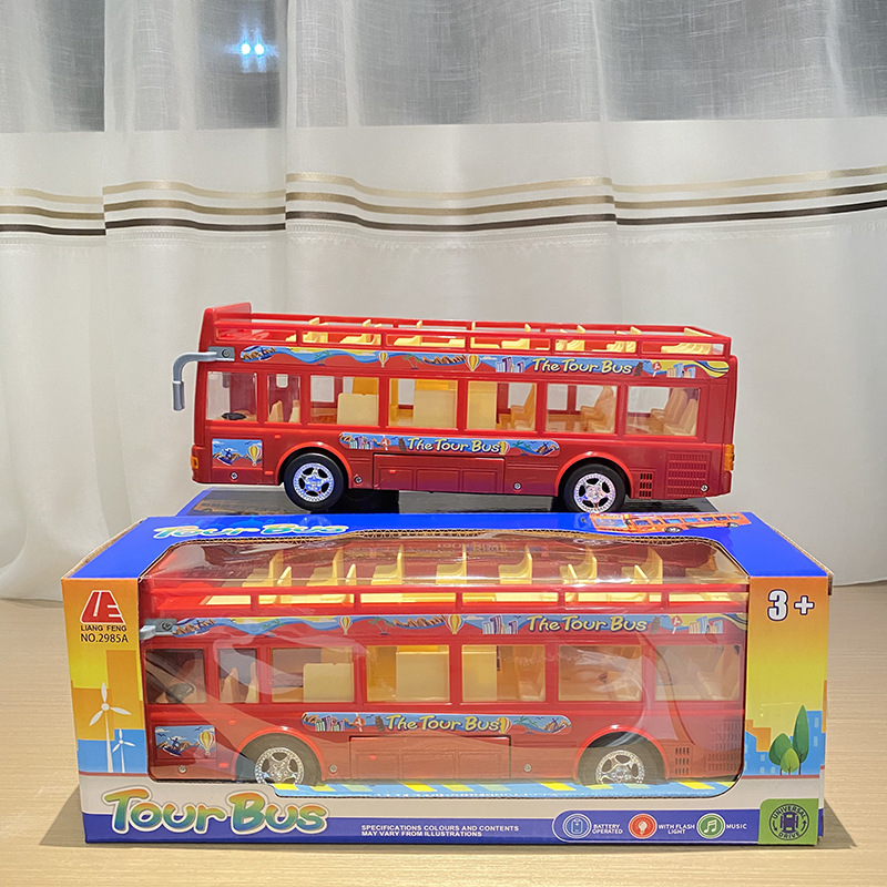 창 상자-야외 2 층 버스-레드