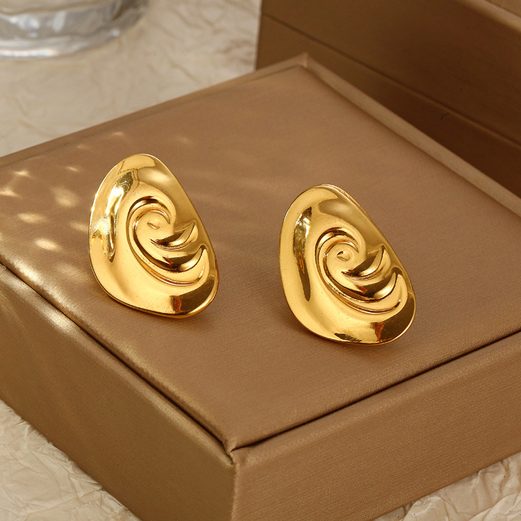 geometric fashionable earrings stainless steel