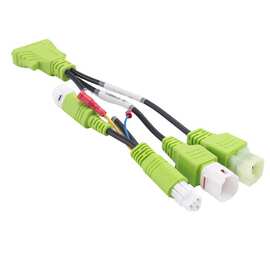 1个 颜色：图片色 材质：塑料 摩托车诊断OBD2扫描仪适配器电缆