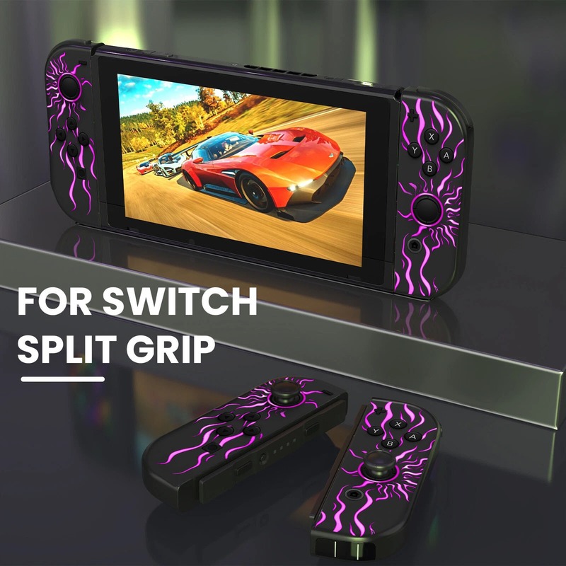 新款火花Switch joycon左右游戏手柄带RGB炫灯唤醒震动体感蓝牙手|undefined
