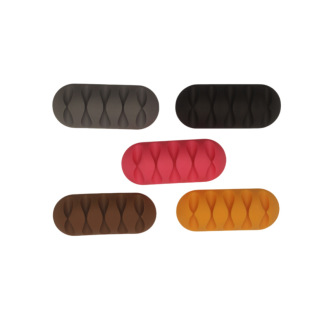 Factory Direct Sales Simple Data Cable Fixed Cable Management Car Desktop Cable Buckle Storage Mouse Cable Silicone Cable Fixer