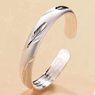 High imitation silver plated maple leaf open bracelet rich silver bracelet leaf bracelet imitation silver bracelet personality fashion