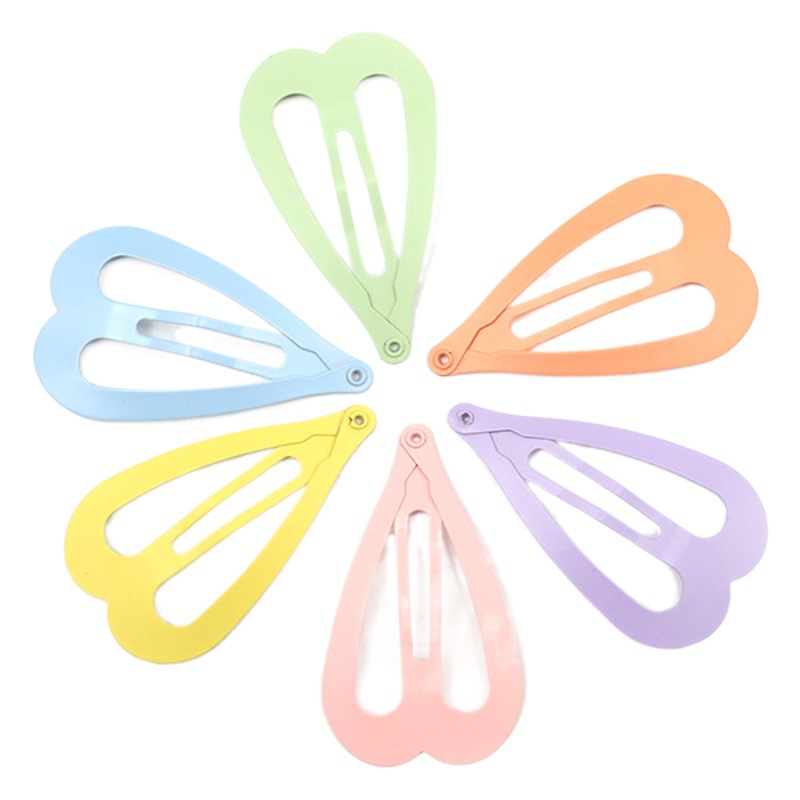 Korean color cute five-pointed star children's girls do not hurt hair clip hairpin bangs Clip 2 yuan shop jewelry wholesale