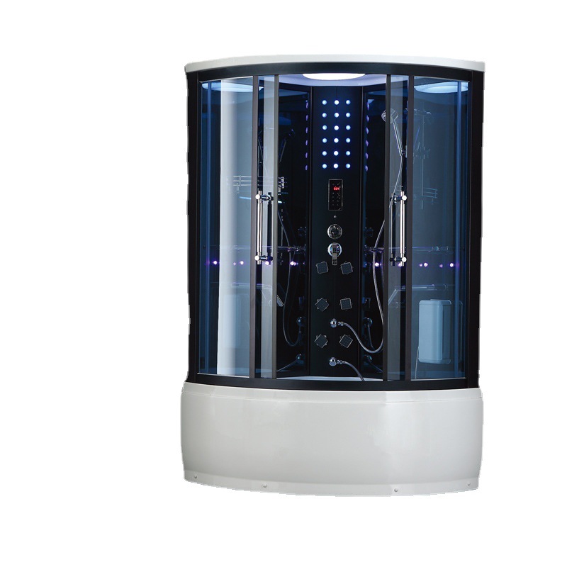 Sala de vapor con bañera 1,1 m en general sala de ducha sala de vidrio templado sala de baño de vapor hogar Baño circular