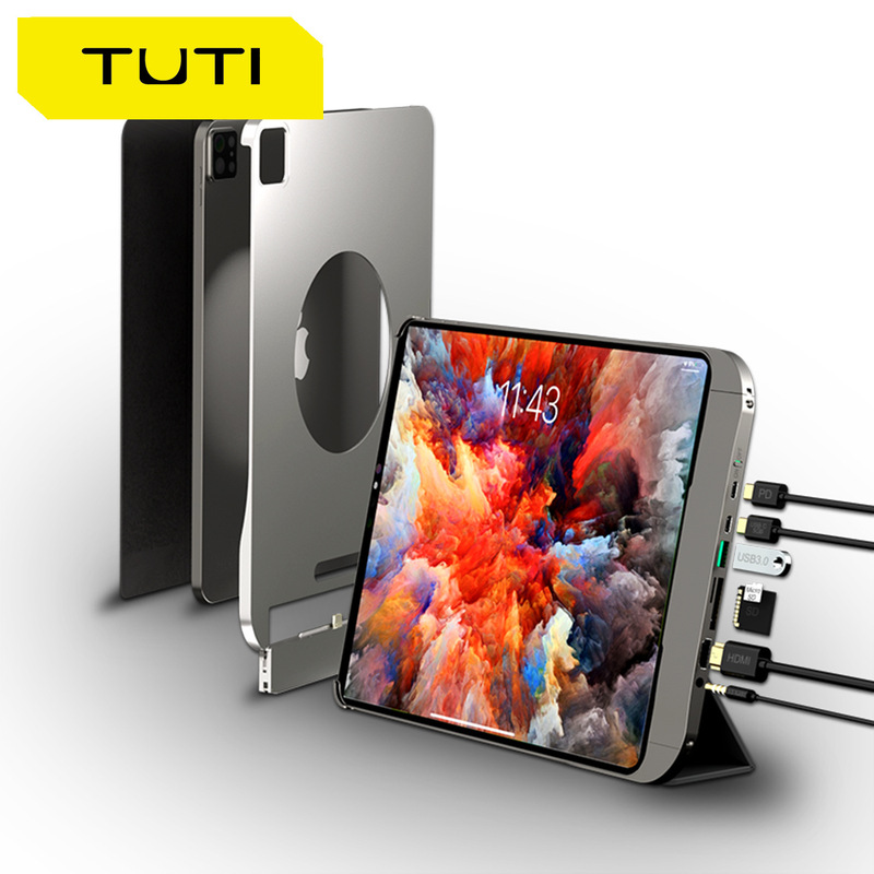 Tuti Type-C Hub Tablet High-Definition Usbc Conversion Suitable for iPad Hub7-In-One Docking Station