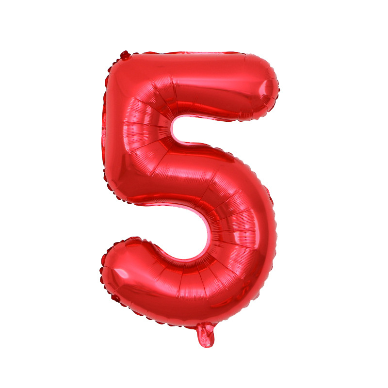 Versión americana verde digital flotante vacío globo de película de aluminio 32 pulgadas oro medio globo digital 34 pulgadas globo decoración al por mayor